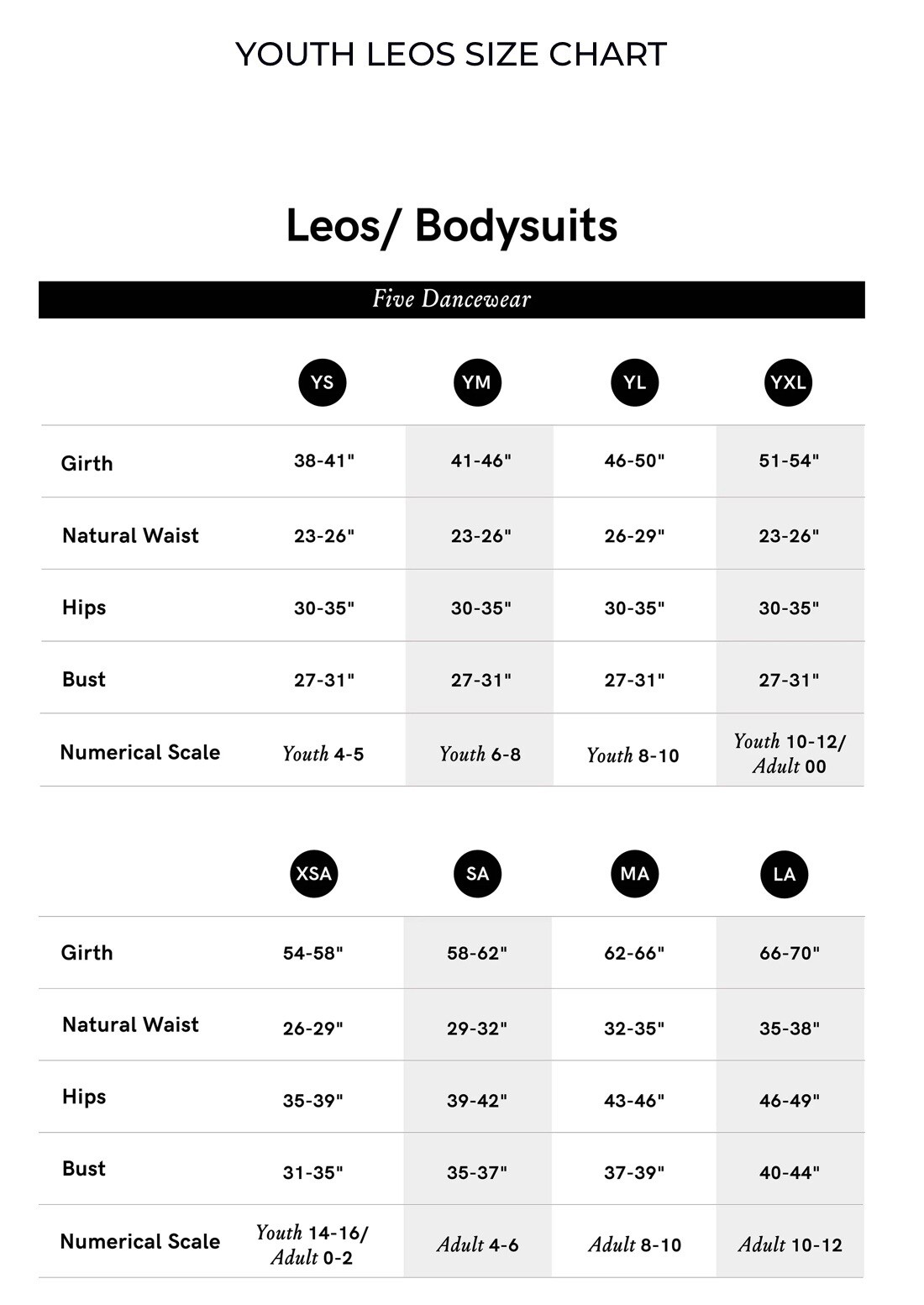 XSA – MARQUEE FULL BODYSUIT (MIA X FIVE) SOLD OUT! Five Dancewear #105 NWT