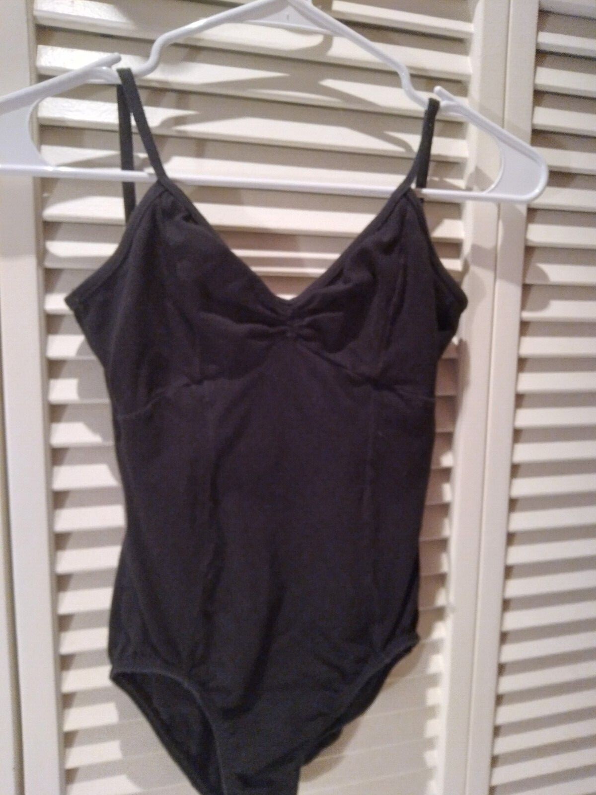 Five Classic Camisole Leortards Size S White, Black, Wine, Navy, Gray 