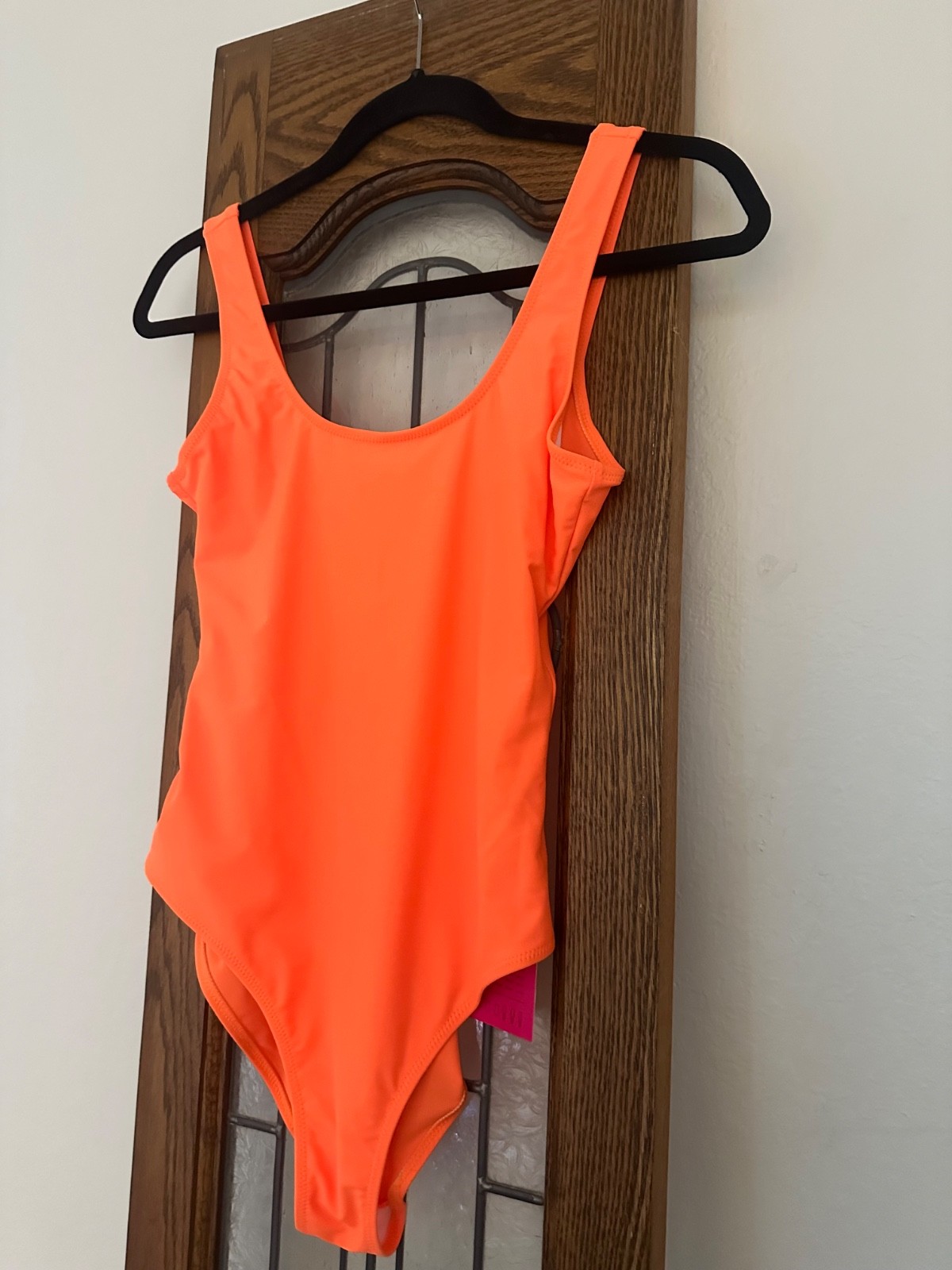 SPEERISE One Piece Tank High-Cut Leotard Small NWT Nice! NEON ORANGE