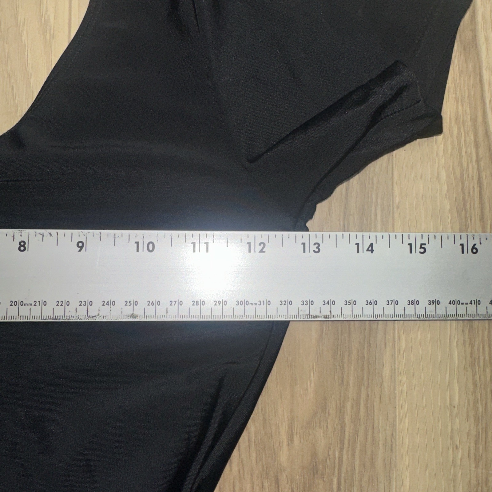 Speerise Black Short Sleeve Leotard Small