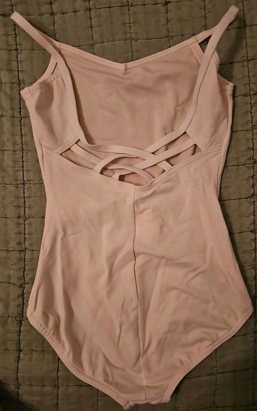 Capezio Girls Camisole Leotard, Pink, Sz. Md.