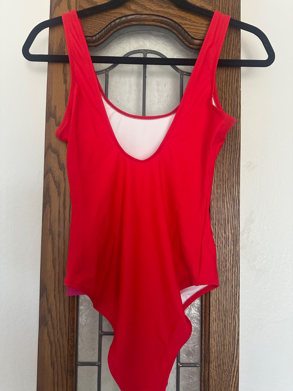 SPEERISE One-Piece Tank High-Cut Leotard Small NWT Nice! RED