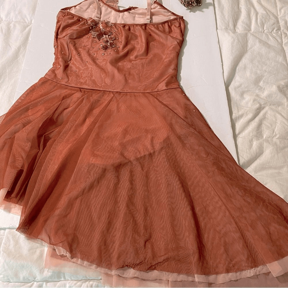 Revolution Tenth House Solo Dance Costume Orange Rust Lyrical Contemporary MA Ad
