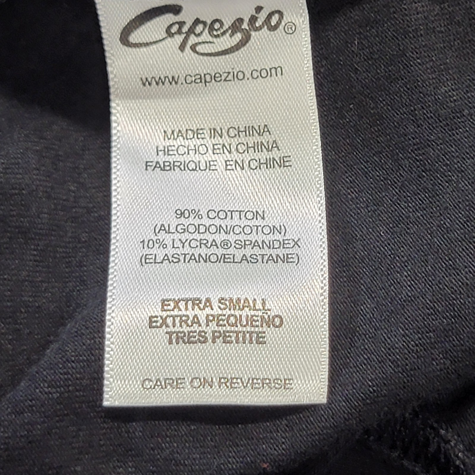 Capezio Double Strap Camisole Leotard Black Scoop Neck Crisscross Straps SZ XS-A