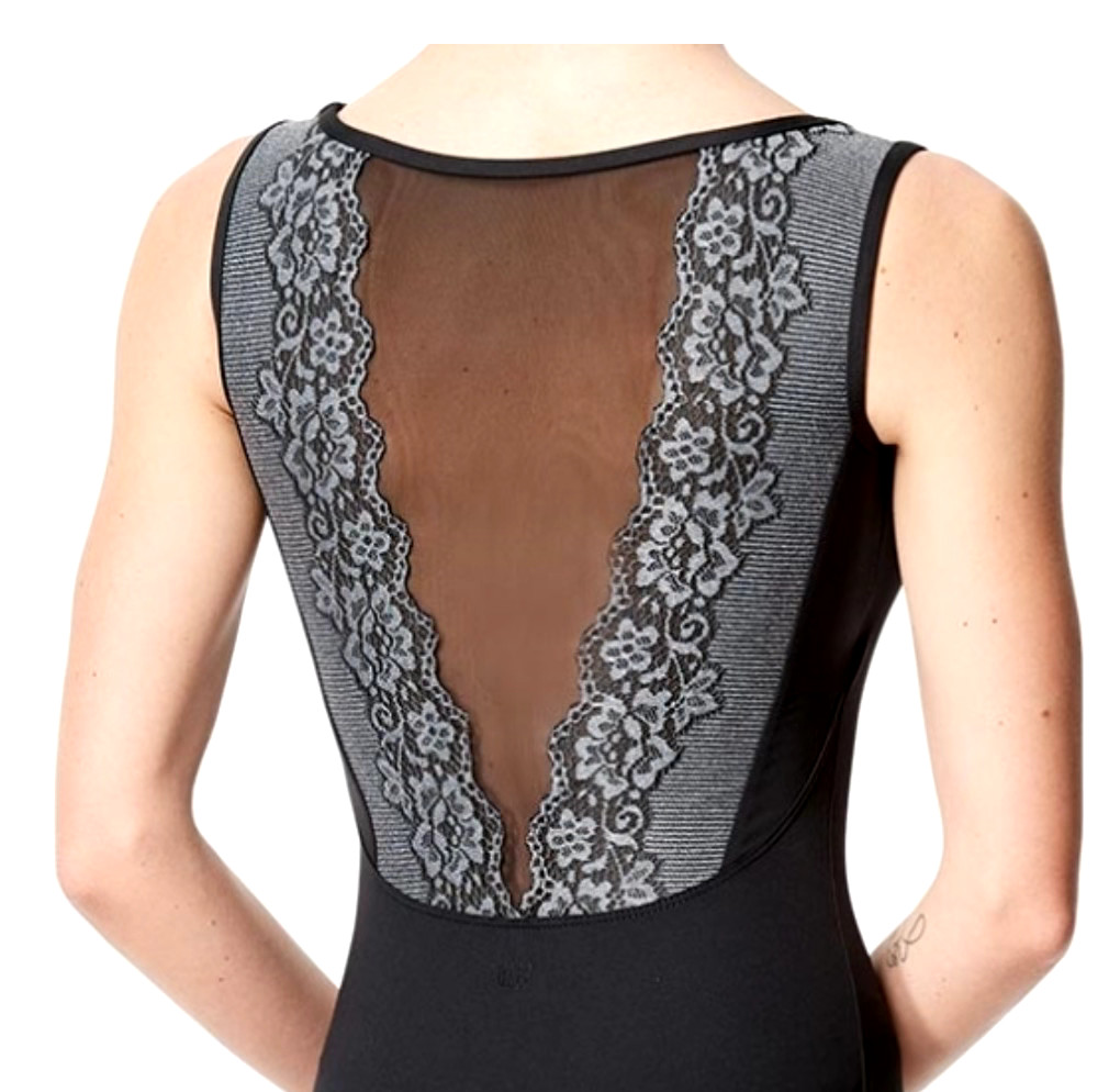 Ballet Dance Leotard by Lulli – Stunning Design of Lace – NWT – Black – S