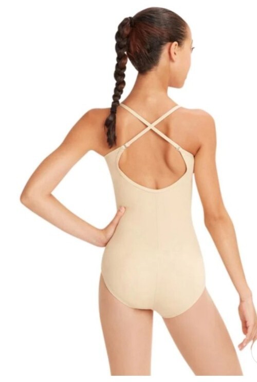 CAPEZIO „NUDE“ CAMISOLE LEOTARD Adjustable Straps TB1420 Adult/Child Sz SM
