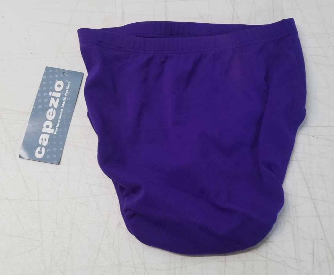 Capezio Dance Briefs Gymnastics Style 111 Adult Size XL Purple Nylon NOS 5139