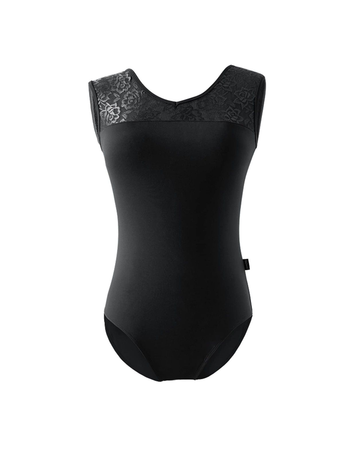 Lace Black Women Dance Leotards, Adult Tank Ballet Outfits