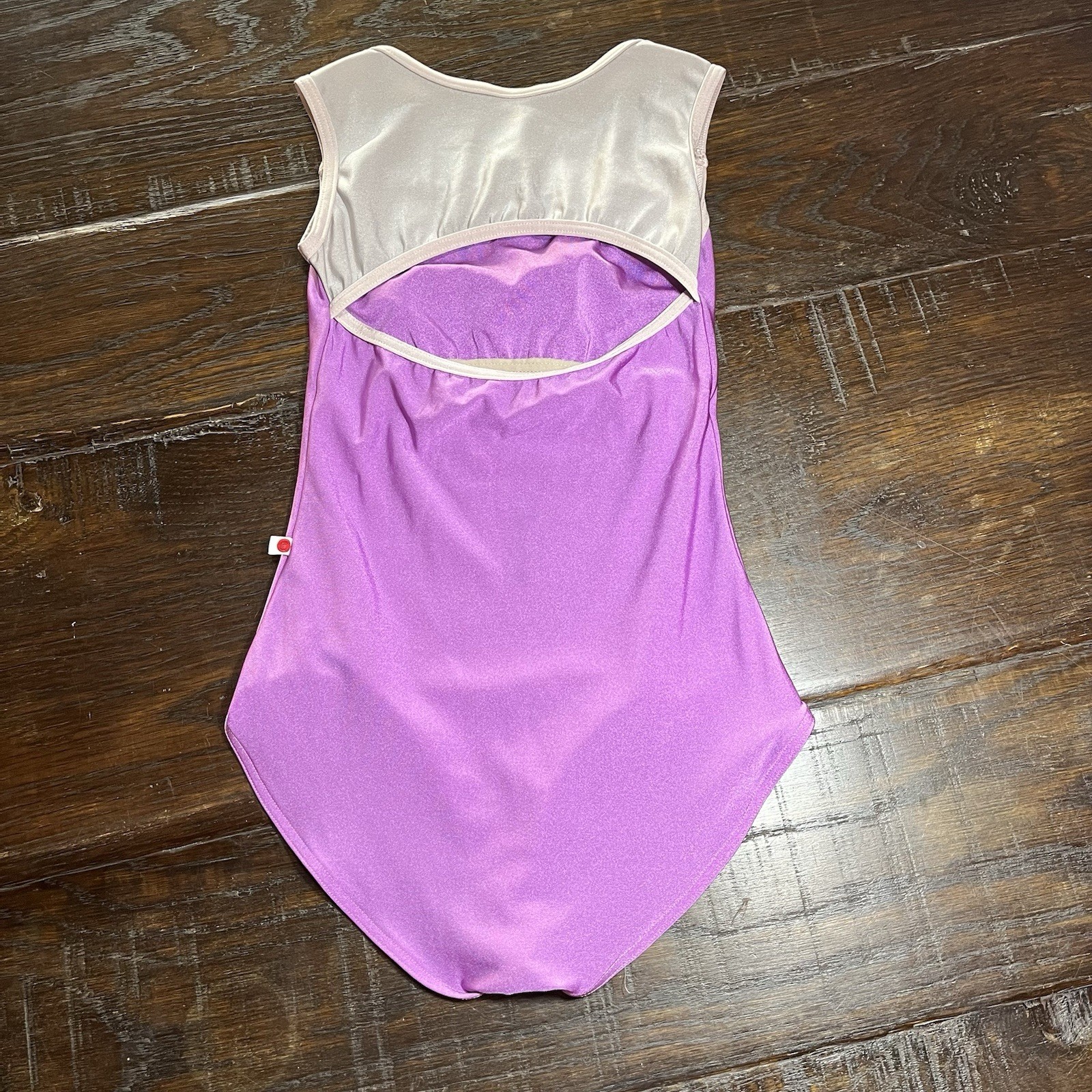 Yumiko Ballet Dance Leotard Size Small Fuschia Sleeveless Back Cut Out