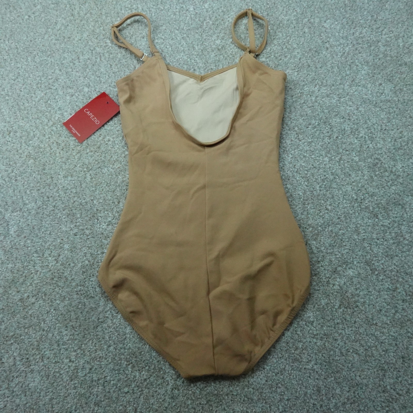Capezio Leotard Womens Small Light Suntan Sleeveless Cami Ballet Dancewear