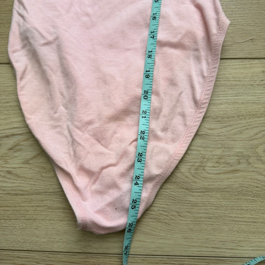 Perpetual Motion Pink Scoop Back Bodysuit Leotard Tank Sleeveless Dance