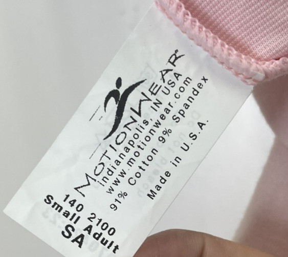 Motionwear Light Pink Leotard Size S