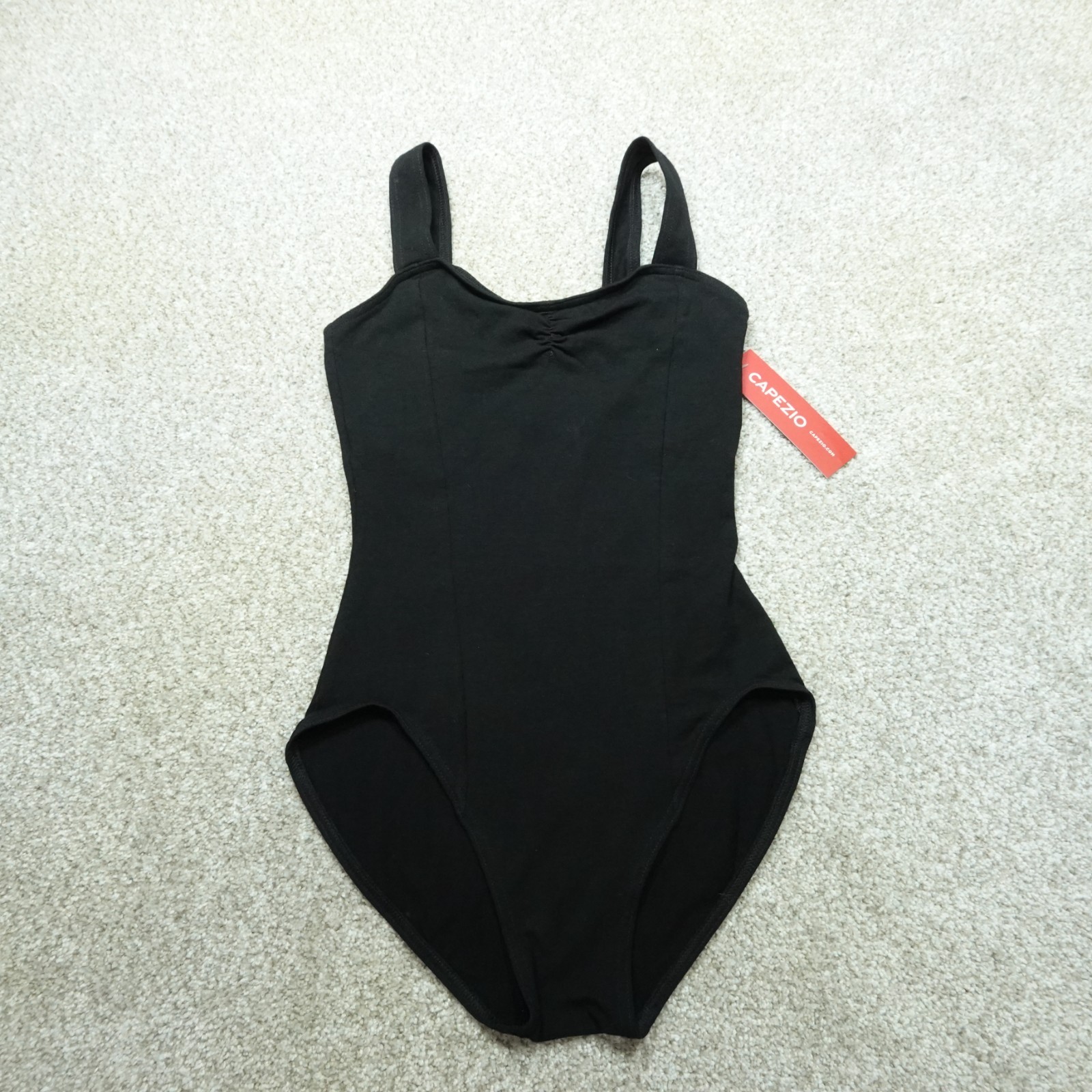 Capezio Leotard Womens Small Black Princess Tank Shelf Bra Ballet Dancewear