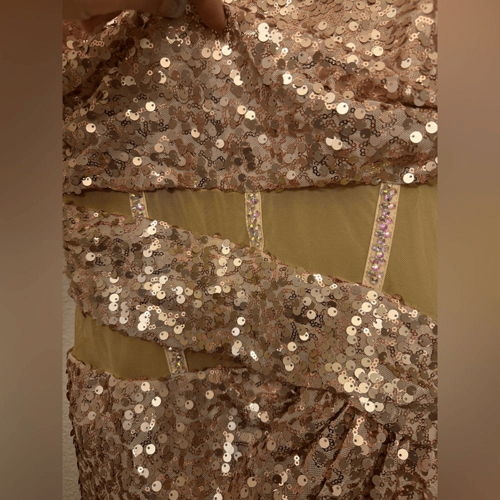 Tenth House lyrical contemporary Dance costume rose gold TRANQUILITY TH22041 MA