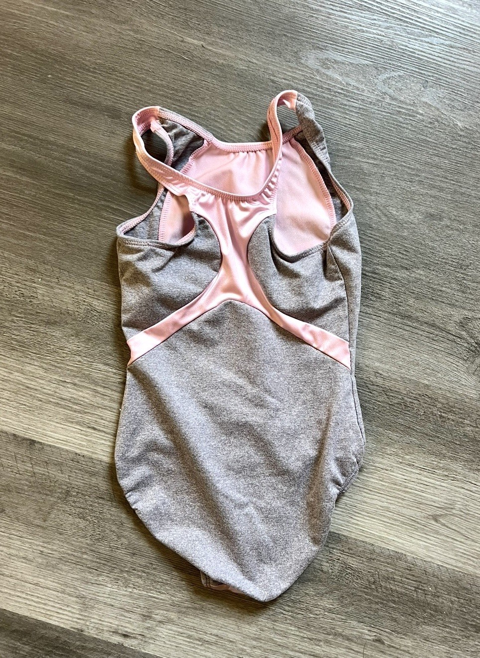 Elite Sportswear Ltd. Pink & Grey Leotard Excellent Condition Never Worn SZ AXS