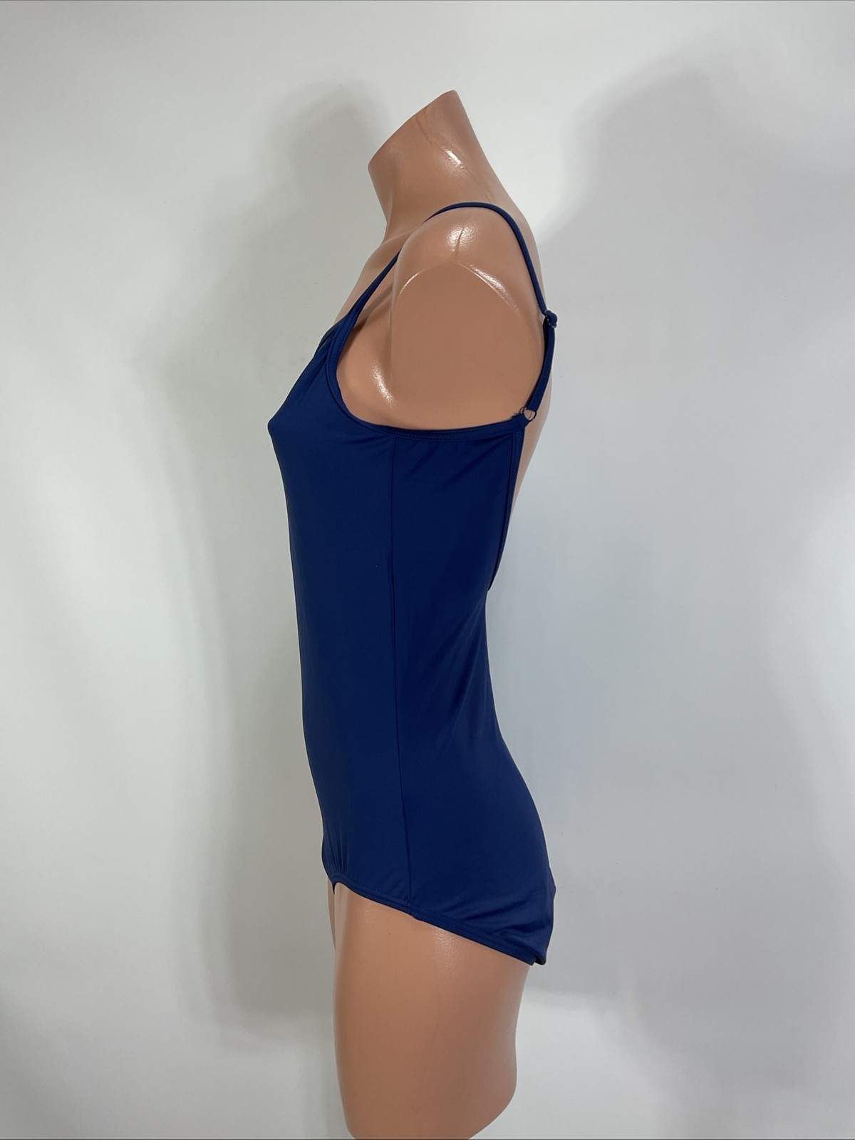 New WEISSMAN Camisole Low Back Leotard BLUE Adult Medium MA