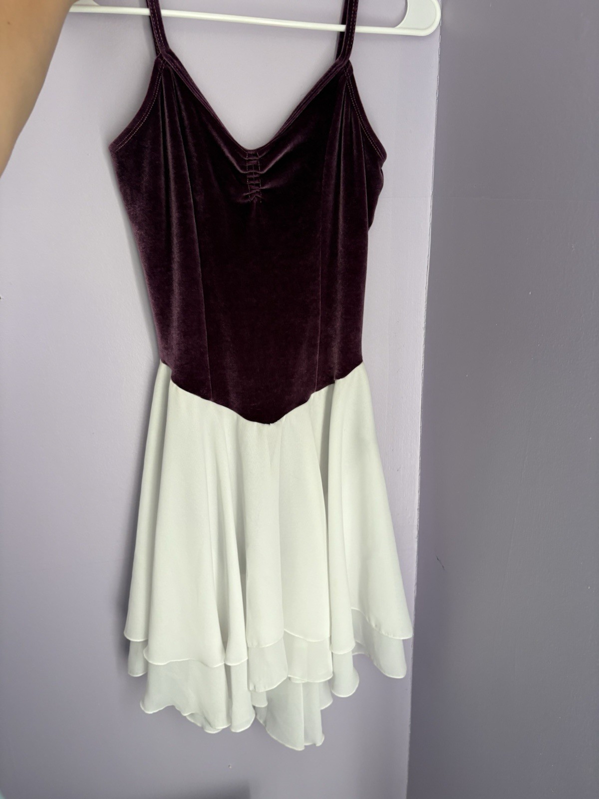 Natalie Dance Wear Ballet Dress Women’s Size Medium purple and white
