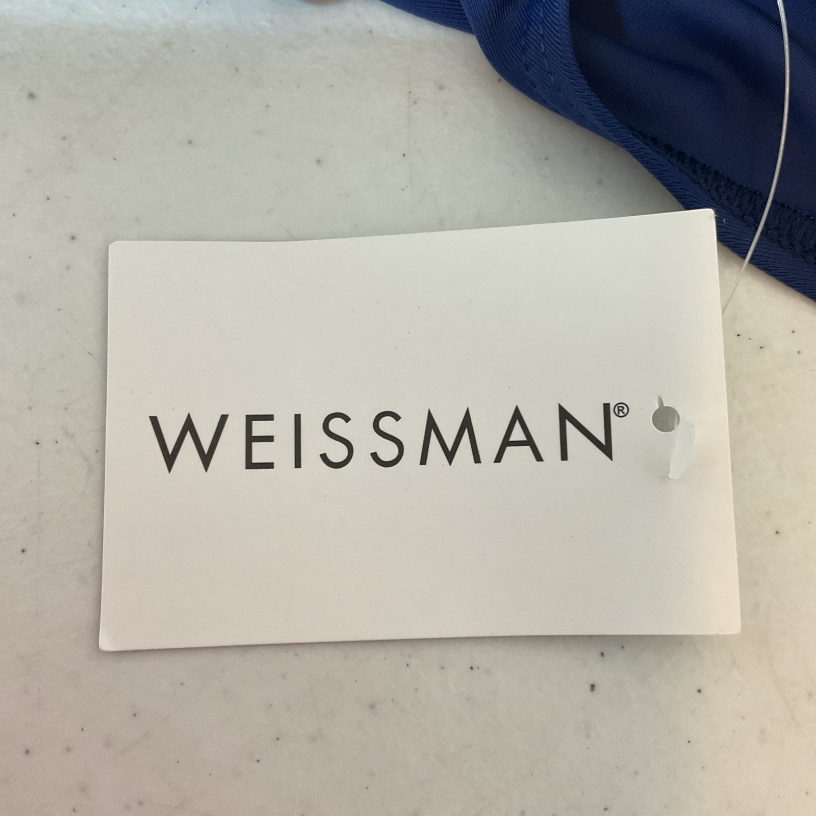 New WEISSMAN Camisole Low Back Leotard BLUE Adult Medium MA