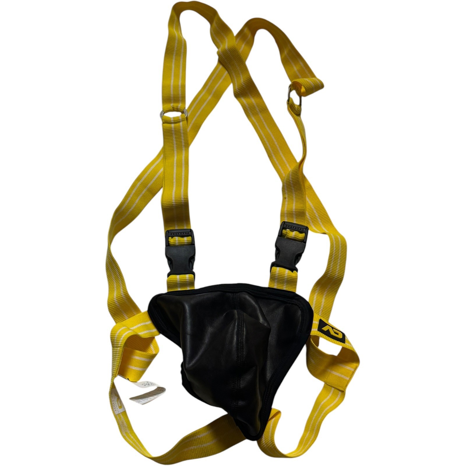 Addicted ADF25 Jock Singlet Yellow Size S M Fetish Clubwear NWT