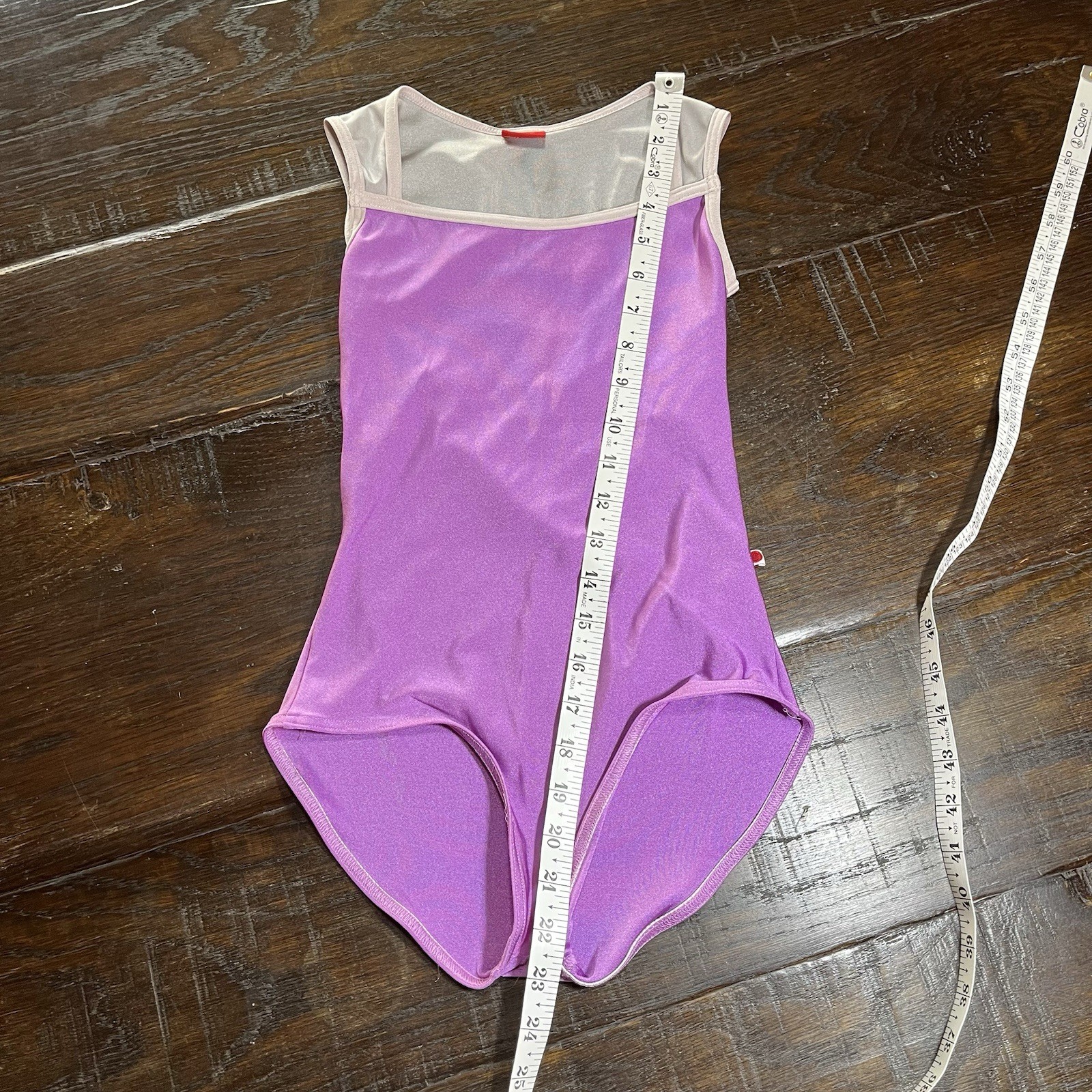 Yumiko Ballet Dance Leotard Size Small Fuschia Sleeveless Back Cut Out