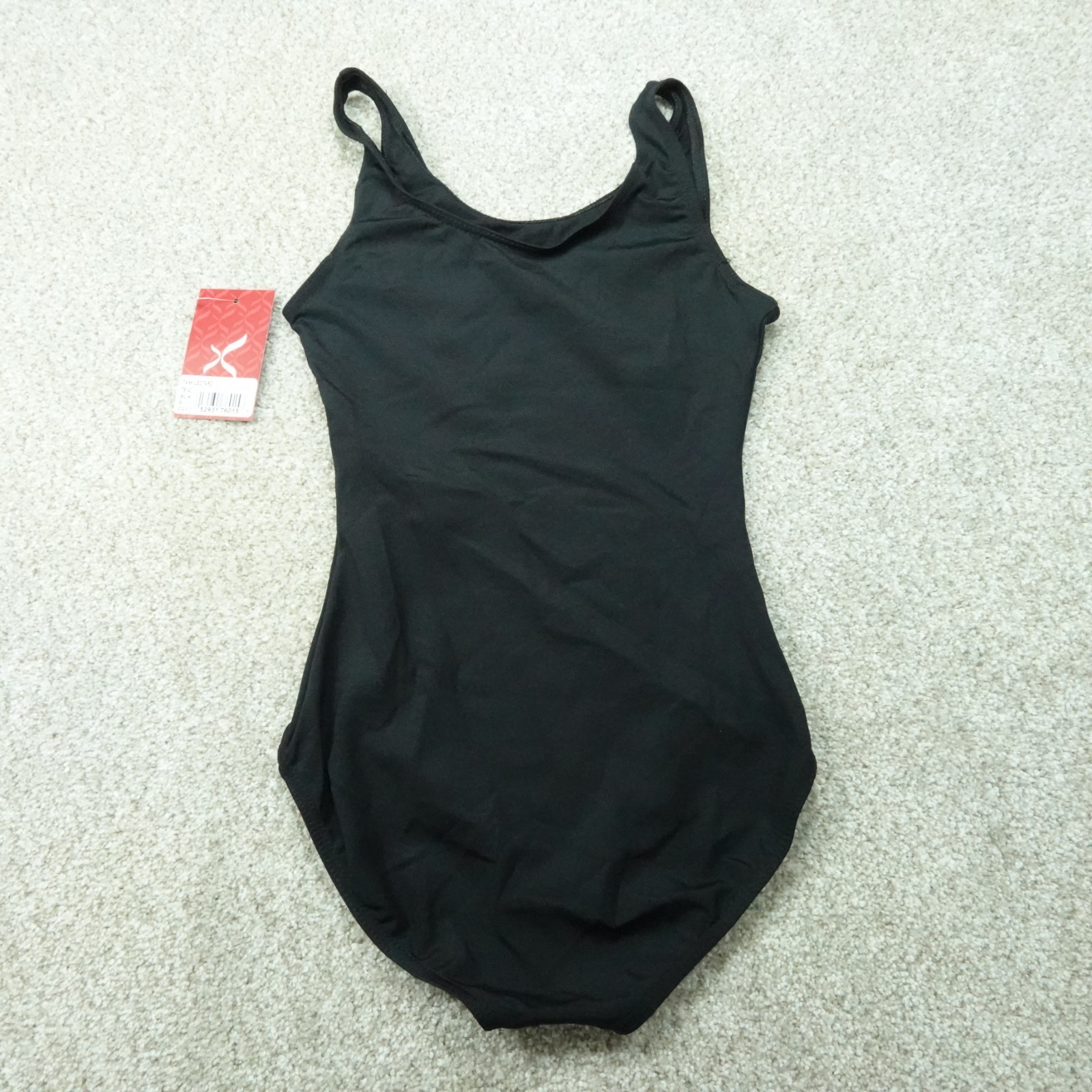 Capezio Leotard Womens Small Black Sleeveless Tank Ballet Dancewear