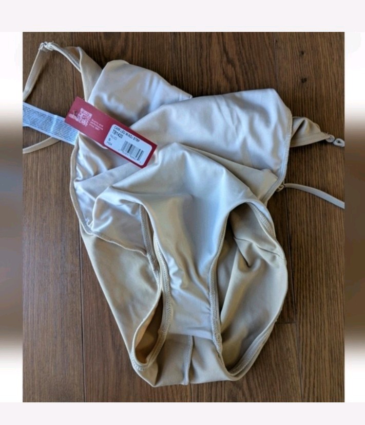 Capezio TB1420 Camisole Adjustable Strap Leotard Nude Small NWT