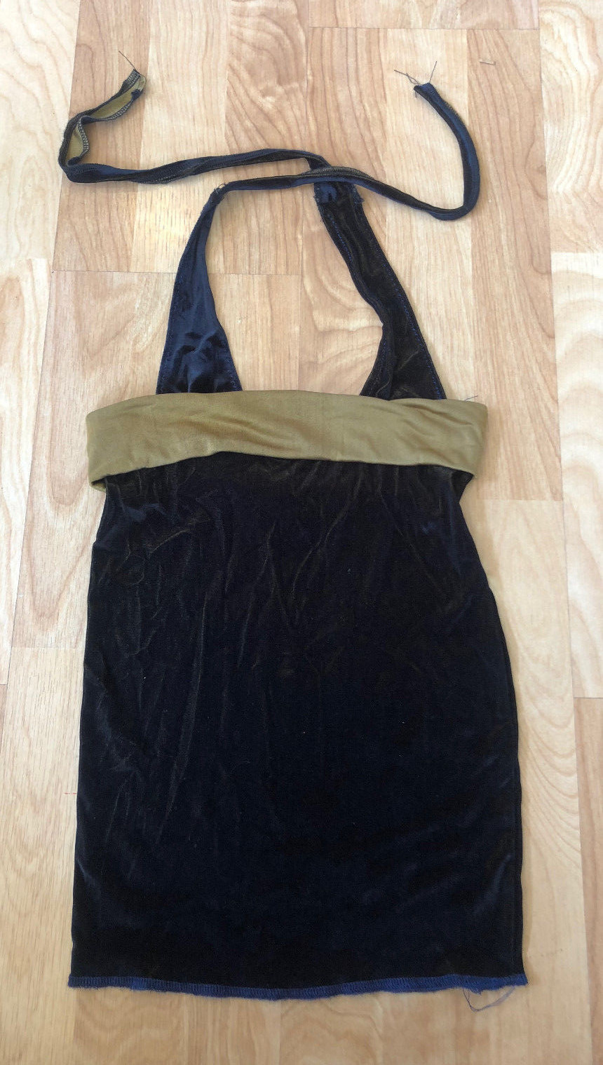 Lot of 22 Gold & Black Velvet Halter Tops Dance Costumes Small S M L XL Large
