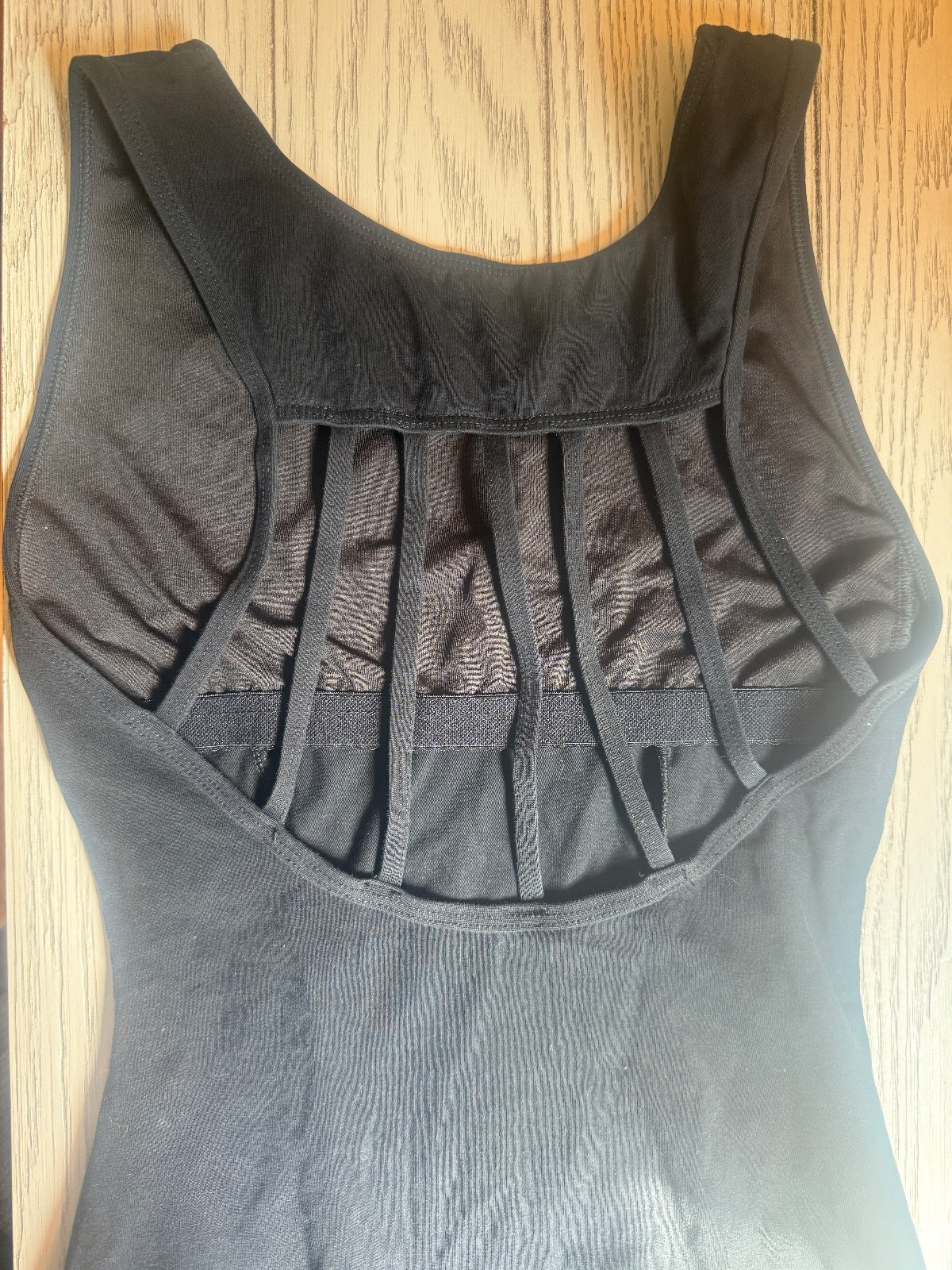 Danz N Motion by Danshuz Women’s Amelia Black Leotard strappy lined elegant S