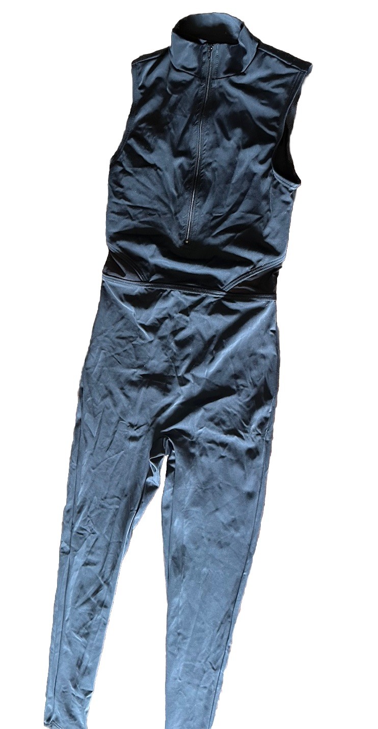 Bakers Dancewear Zip Front Sleeveless Unitard MT12535 Sz Child LC