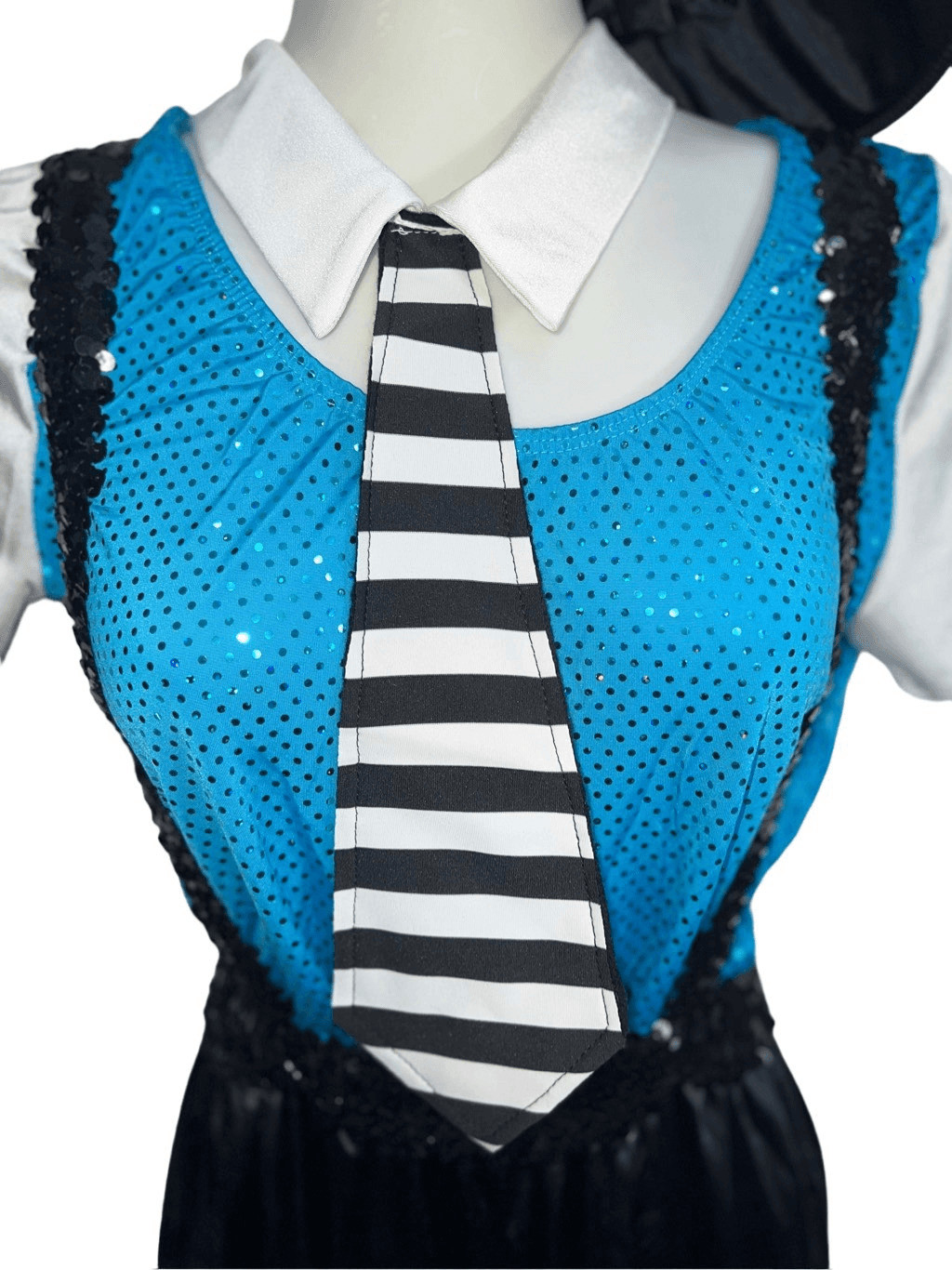 Dansco Newsies Dance Costume Adult L 6 Piece Set Sequin Paperboy Tap Jazz Blue