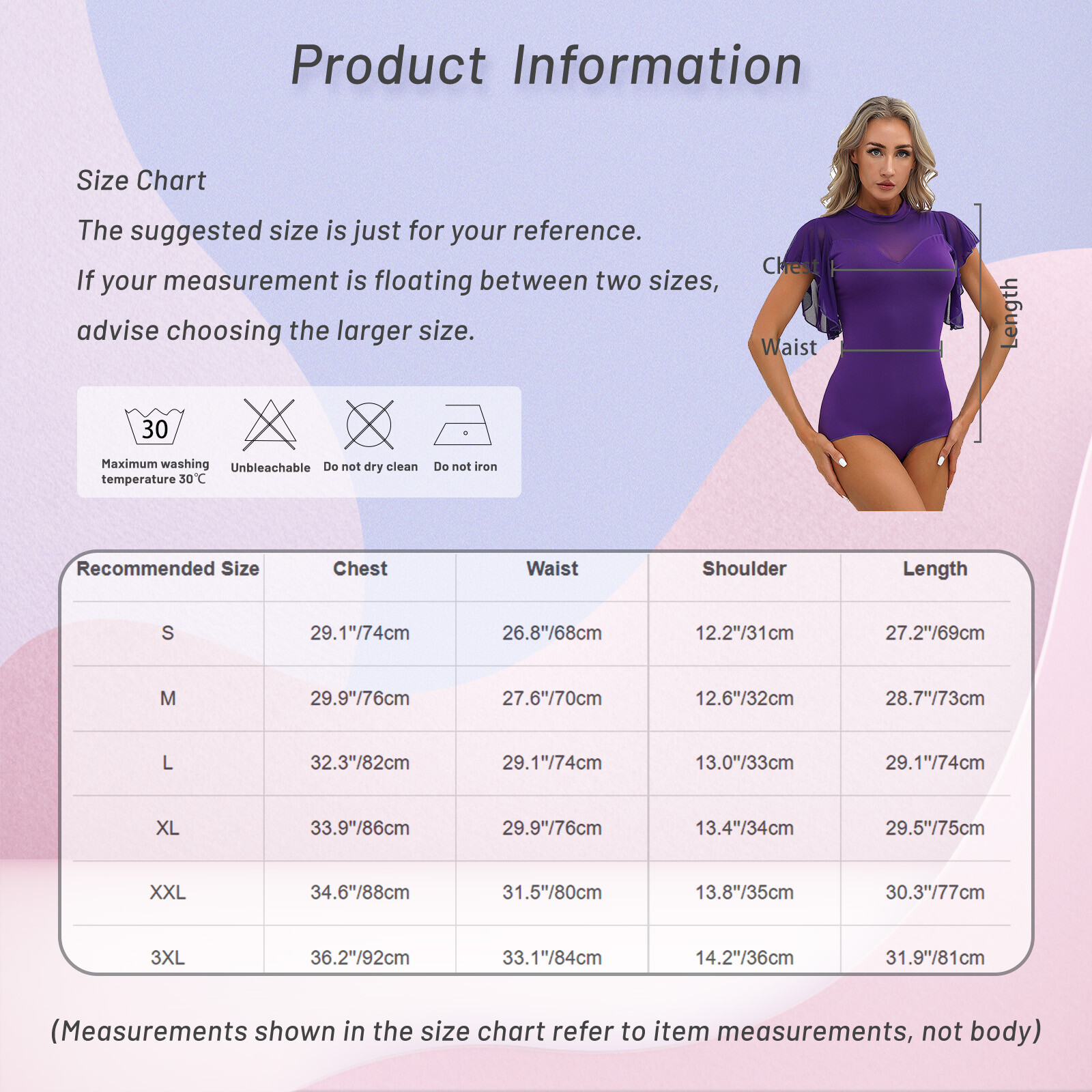 Women’s Modern Dance Bodysuit Top Ruffle Butterfly Sleeve Leotard Rumba Jumpsuit