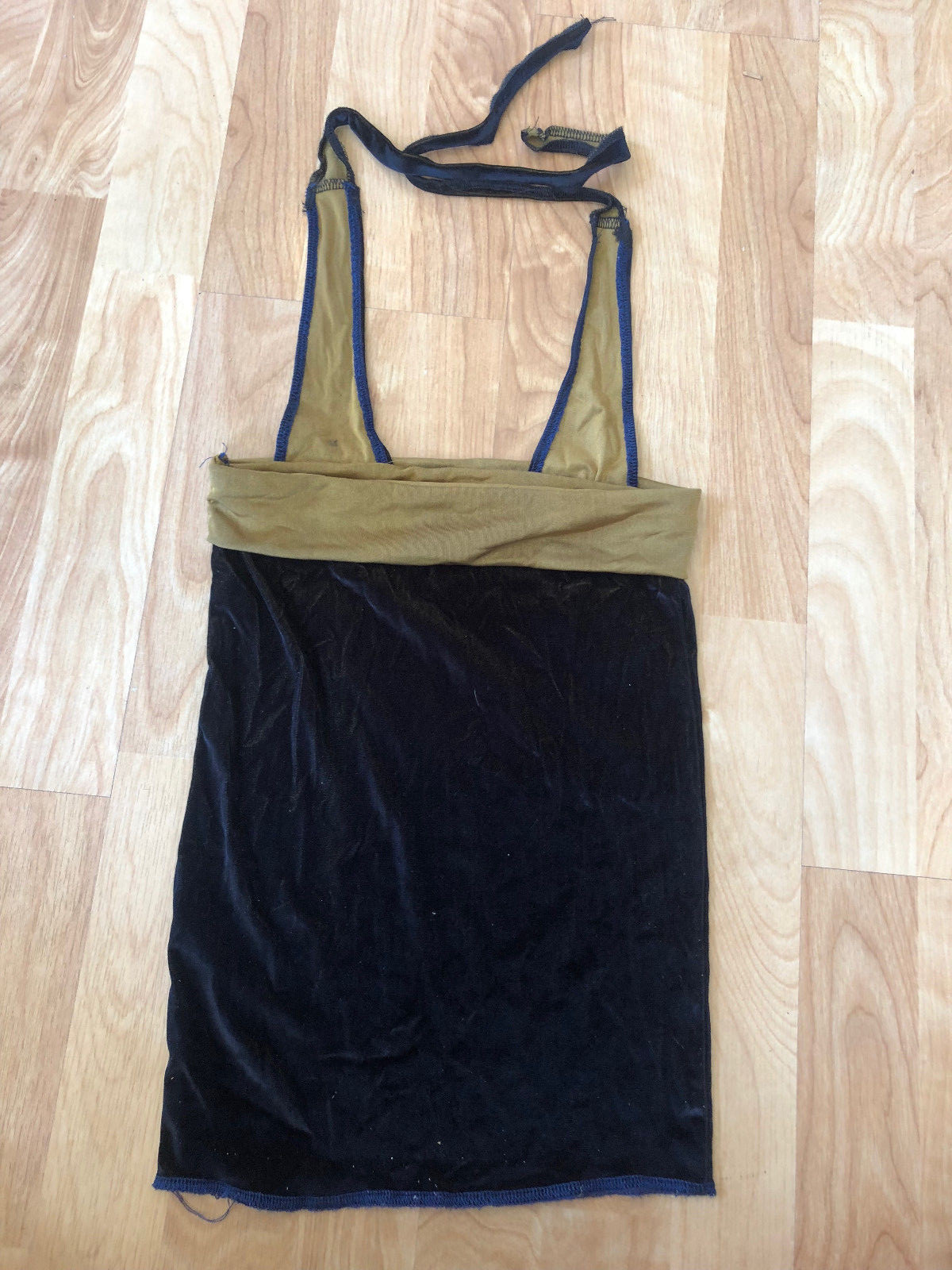Lot of 22 Gold & Black Velvet Halter Tops Dance Costumes Small S M L XL Large