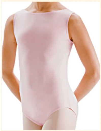 Motionwear 2120 Girls Intermediate (6x-7) Pink Cotton/Lycra Tank Leotard