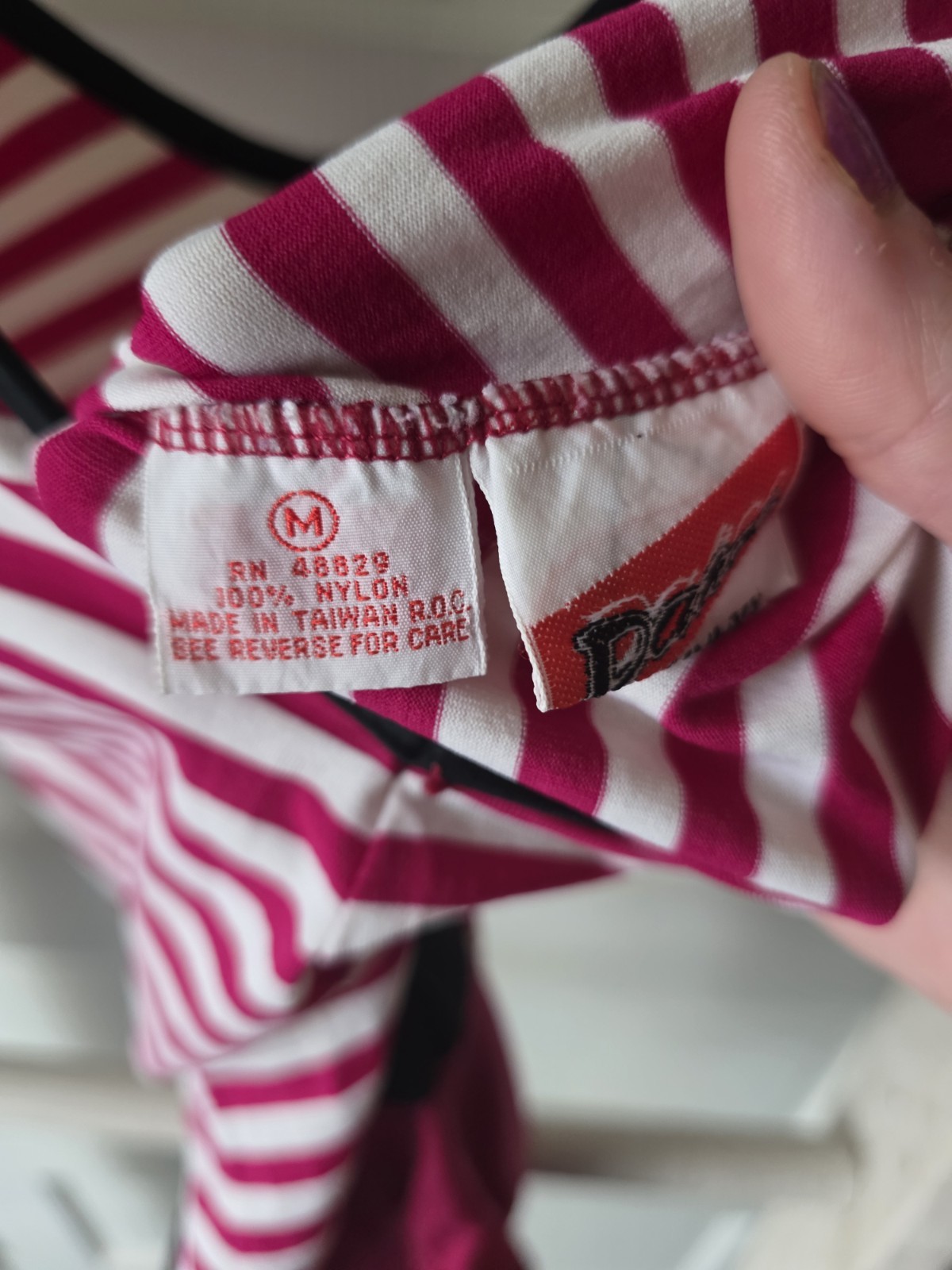 True Vintage Dance Company Striped Leotard