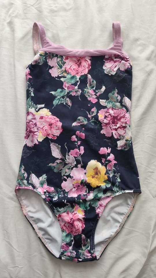 Deco dancewear floral pattern leotard size Medium