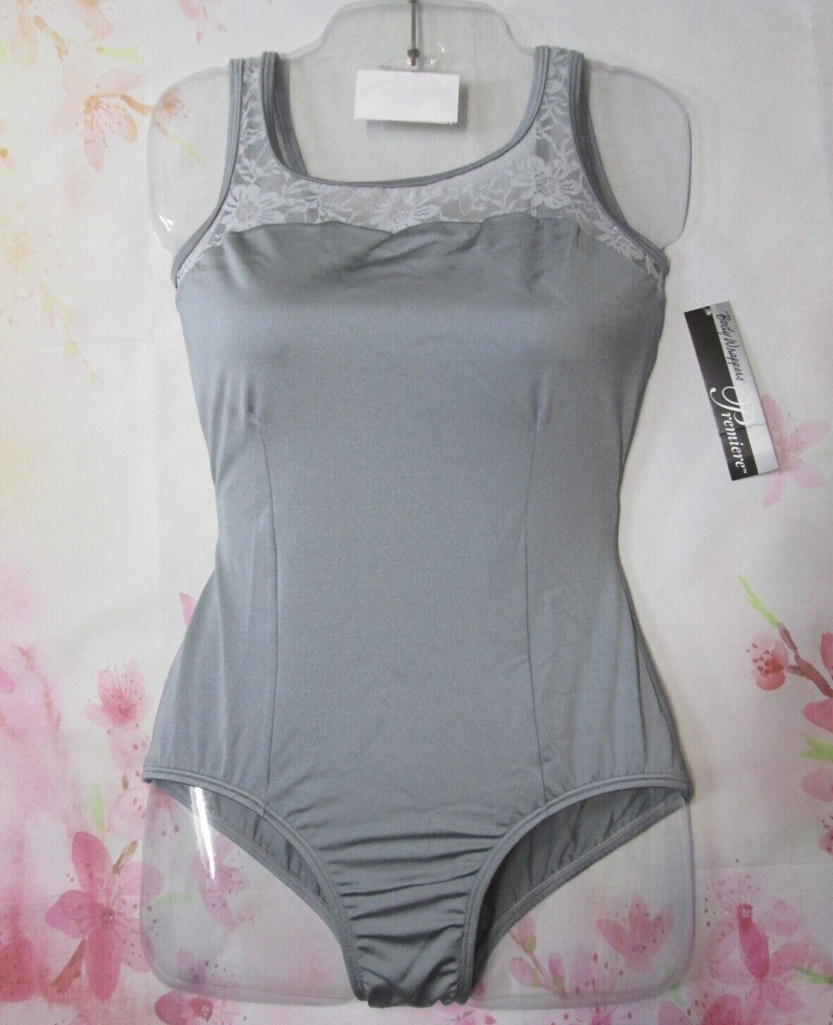 Leotard New Body Wrappers Women’s MA Medium Adult Dance Ballet Jazz Costume Gray