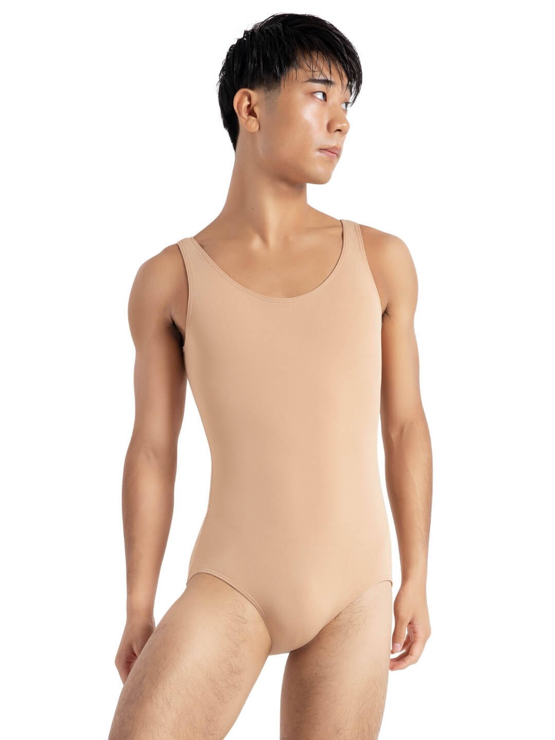 Dance Leotard Capezio TB142C Adult Medium Lt Sun Ballet Tap Jazz Tan Nude