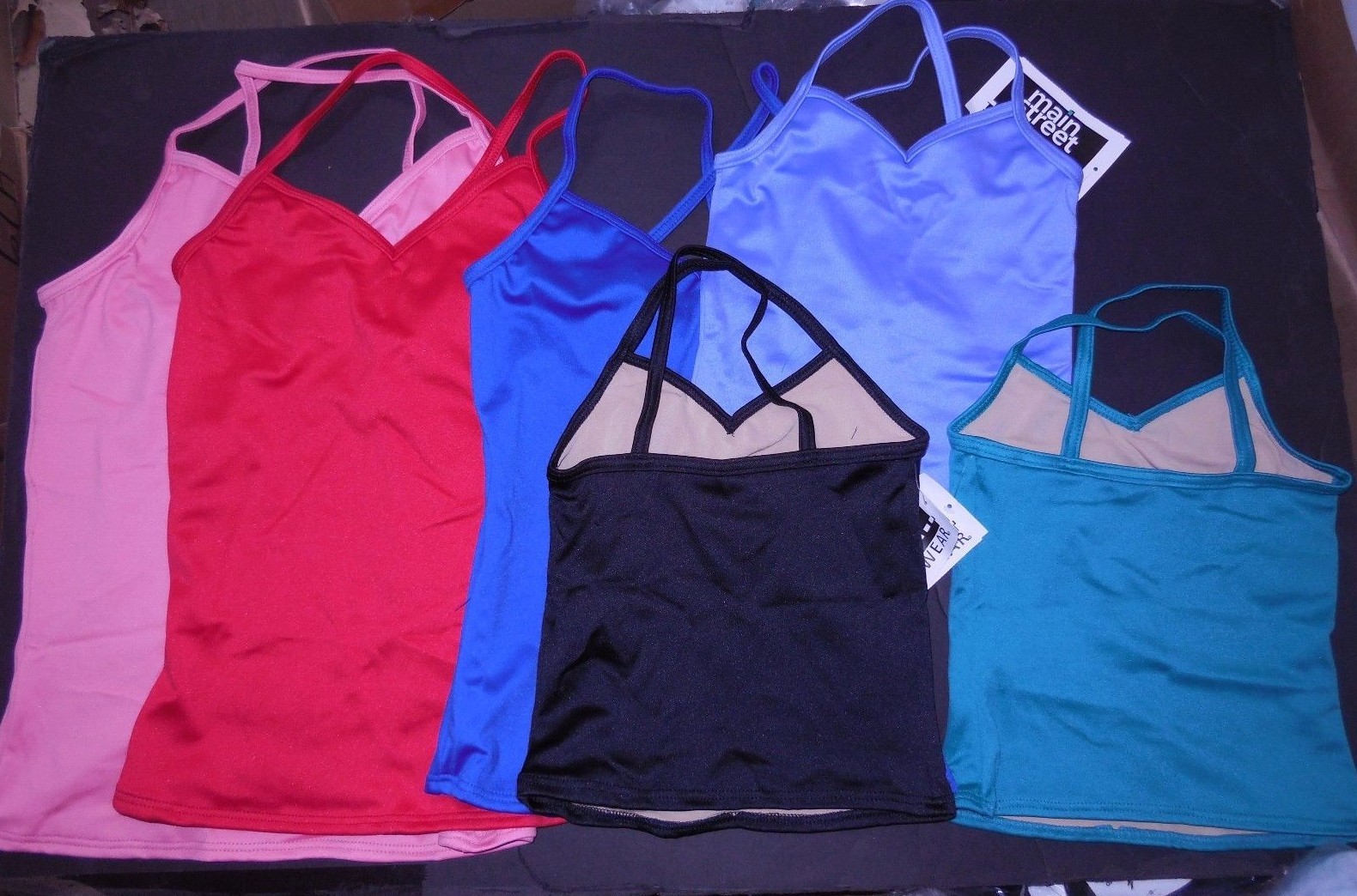 Wolff Fording Camisole Singlet Satin spandex front lined child/ladies 7 COLORS