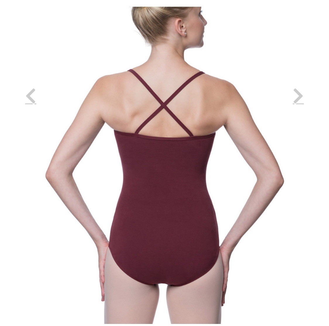 NWT Lulli Small Adult Camisole Crisscross Cotton Leotard Navy