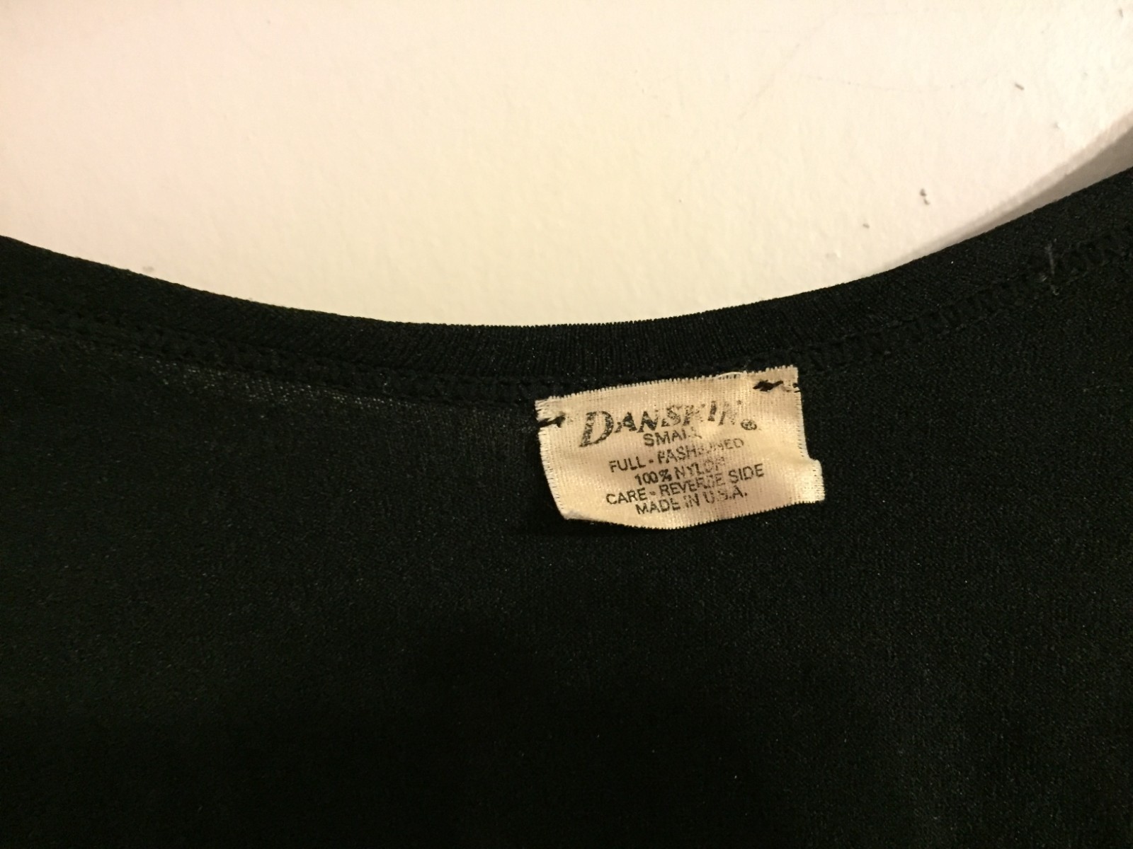 VTG 70s Danskin Long Sleeve Bodysuit Leotard – MADE IN USA – Size S