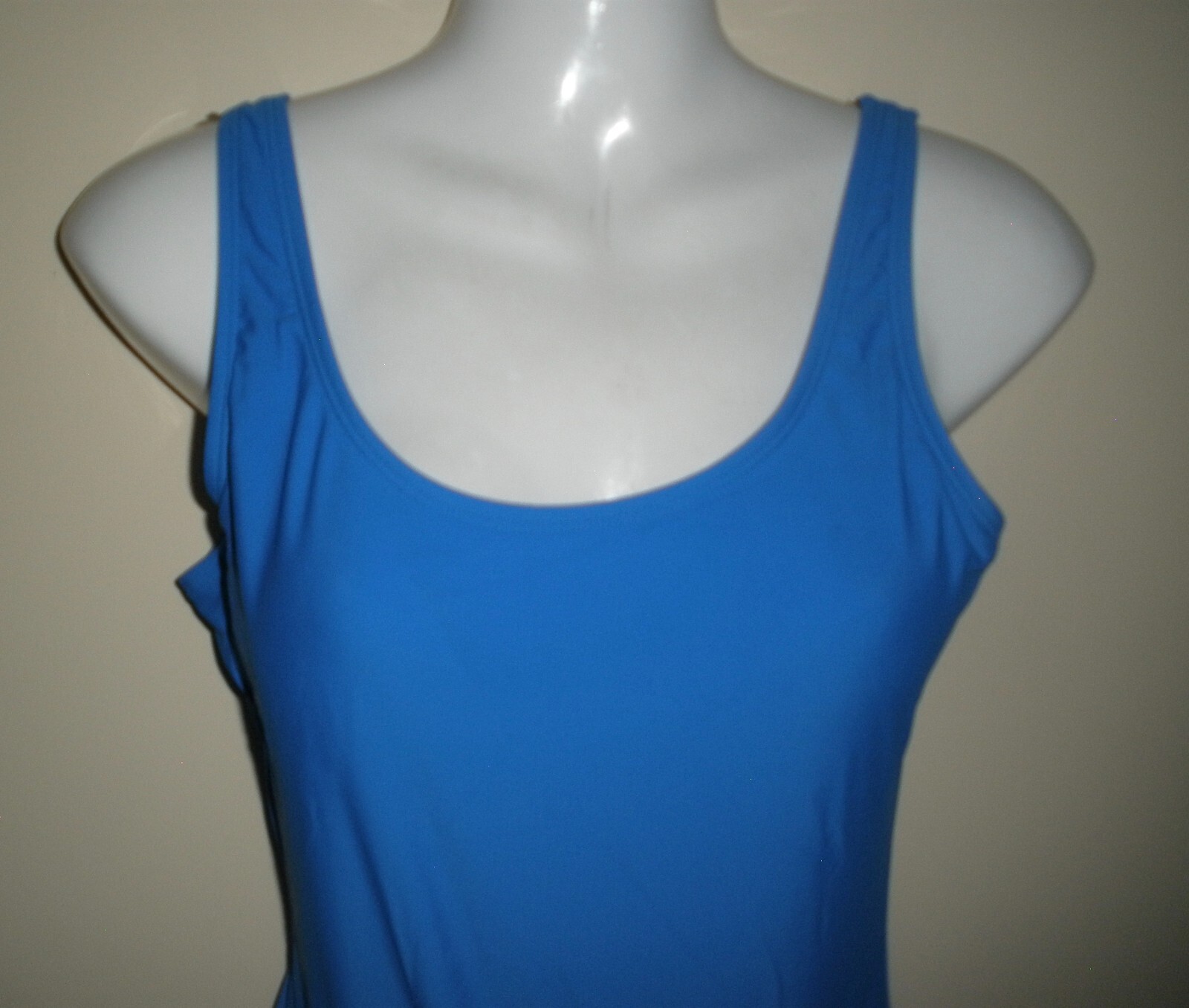 #264 NOBO Blue One PC Body Suit Leotard M 7/9 Dance Exercise