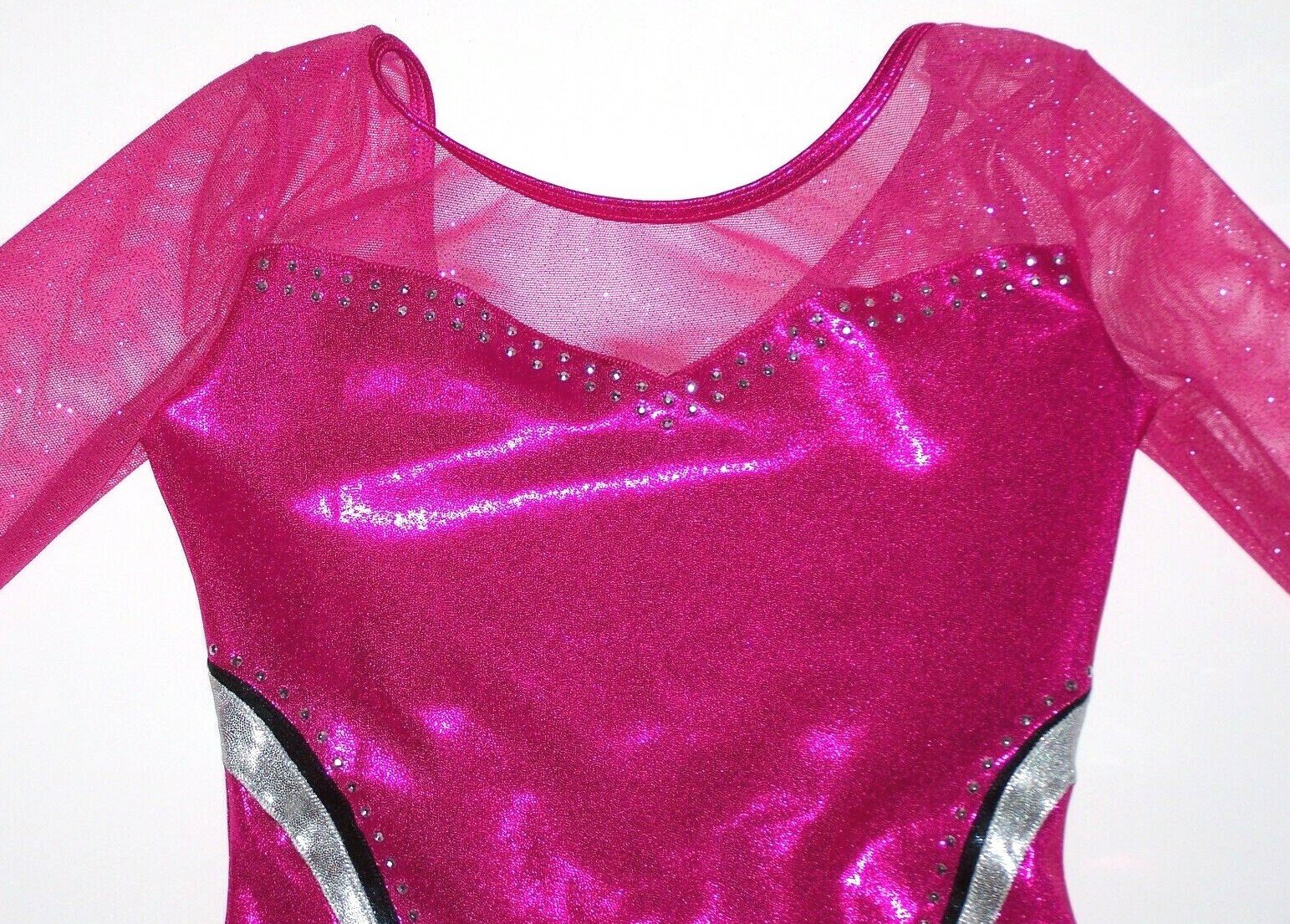 Weissman Balera Leotard Bodysuit Glitter Metallic Hologram Mystique New Women