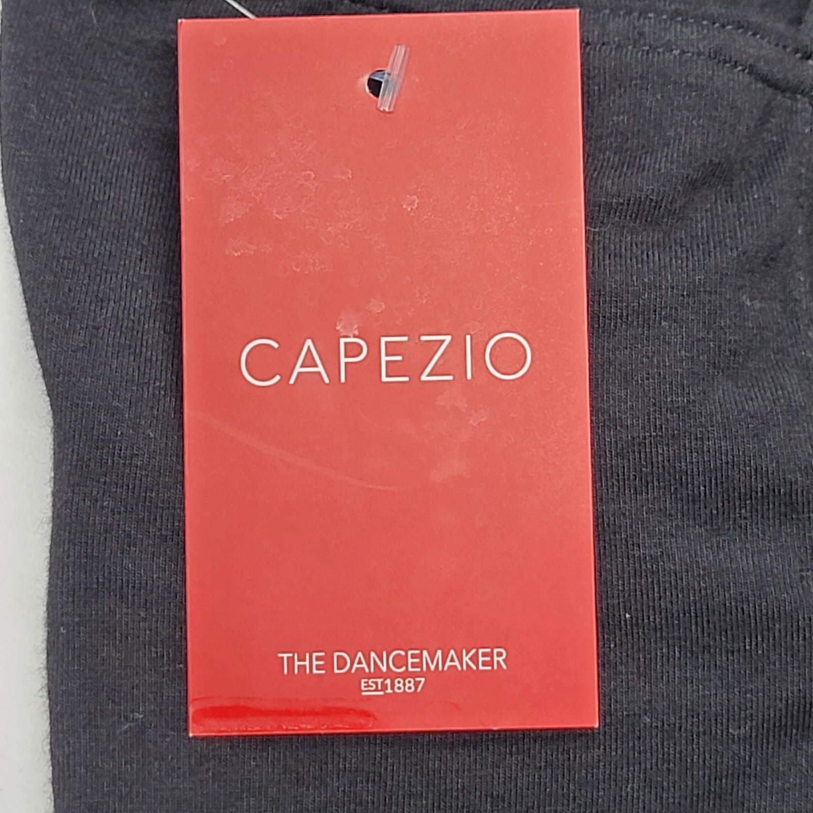 Capezio Double Strap Camisole Leotard Black Scoop Neck Crisscross Straps Back-MA