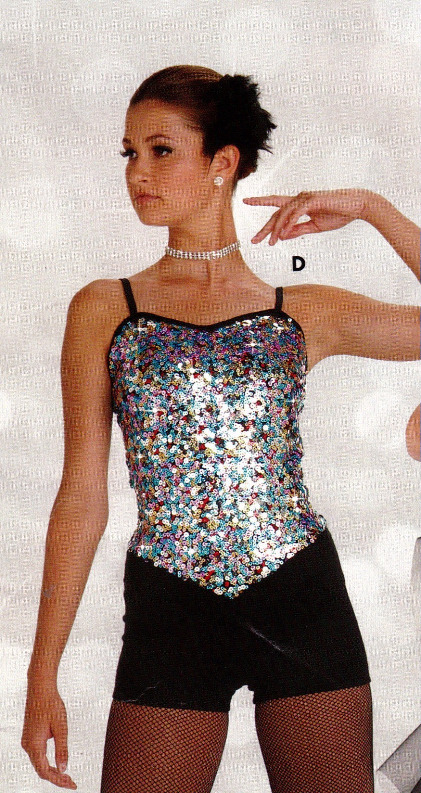 Silver Multicolor Sequin Shorty Unitard Boycut Leotard Dance over 40 available