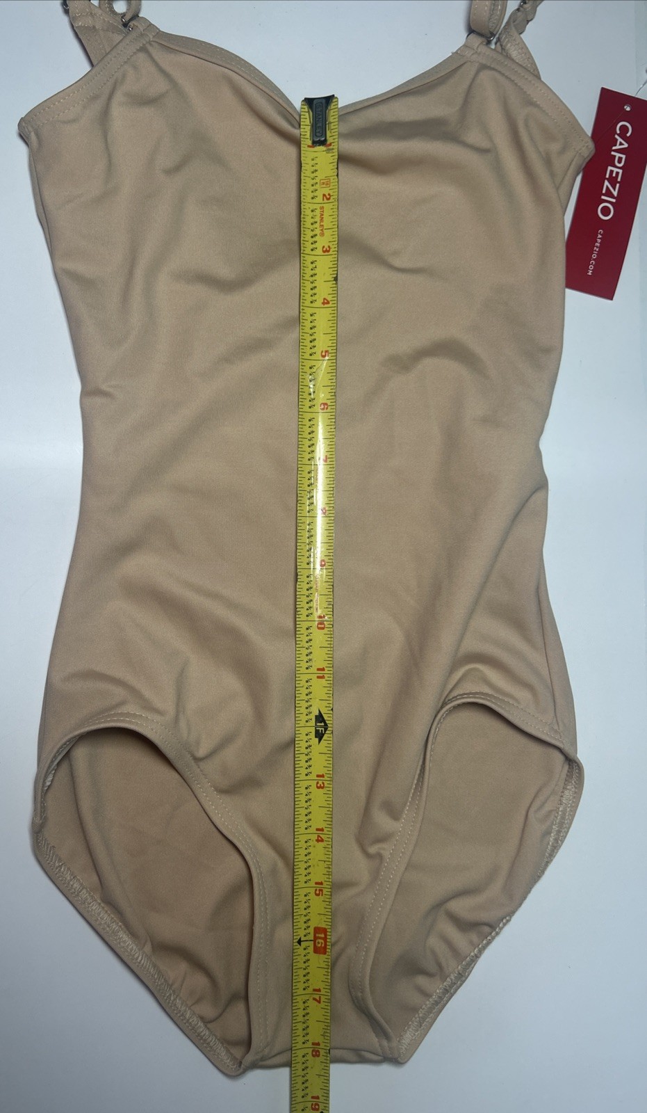 Capezio Women’s Camisole Leotard With Adjustable Straps Nude Size Small