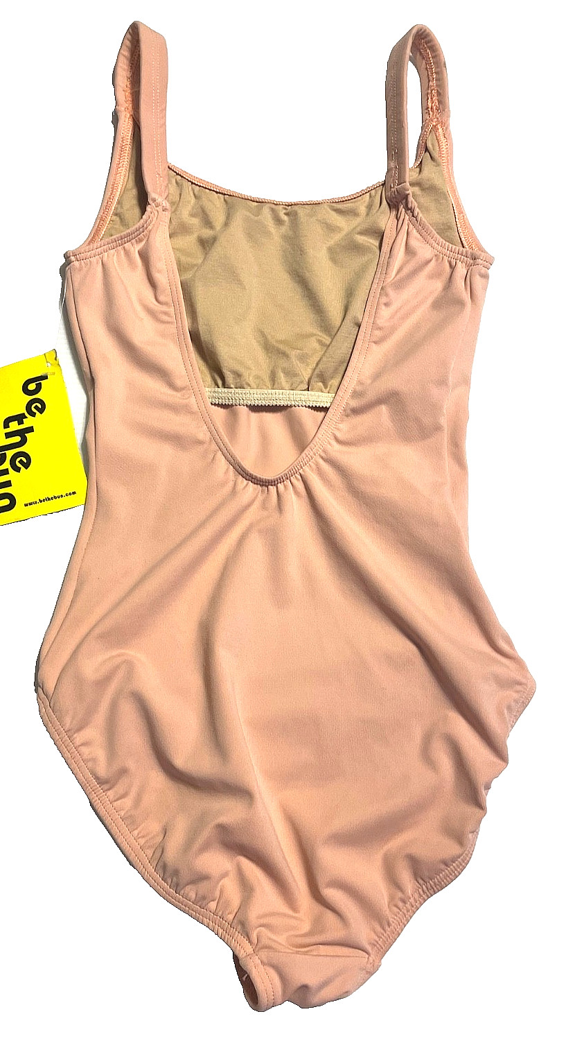 Motionwear Leotard Pink Tank Bodysuit Stretch No inside Tag New Women M fit