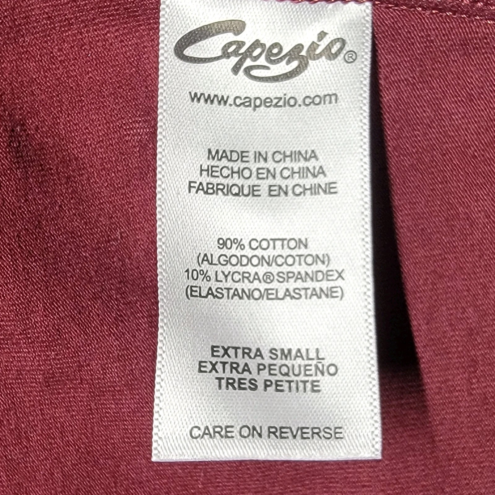 Capezio High Neck Leotard Burgundy High-neck High Scoop Front & Back SZ. XS-A