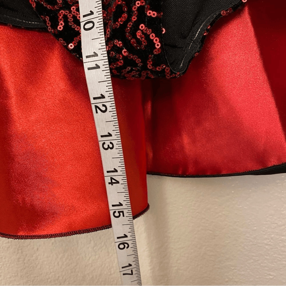 Revolution glamorous Tenth House 2 piece dance costume red TH19215 adult SA