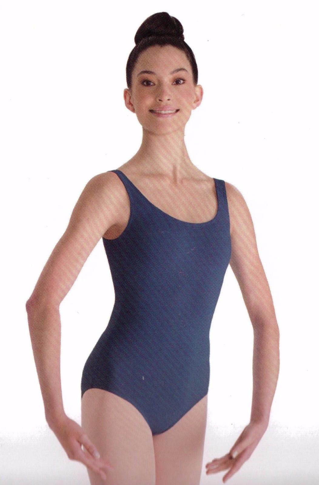NWT BLoch L6905 Tank Leotard Dritex Small adult dark blue shelf lined