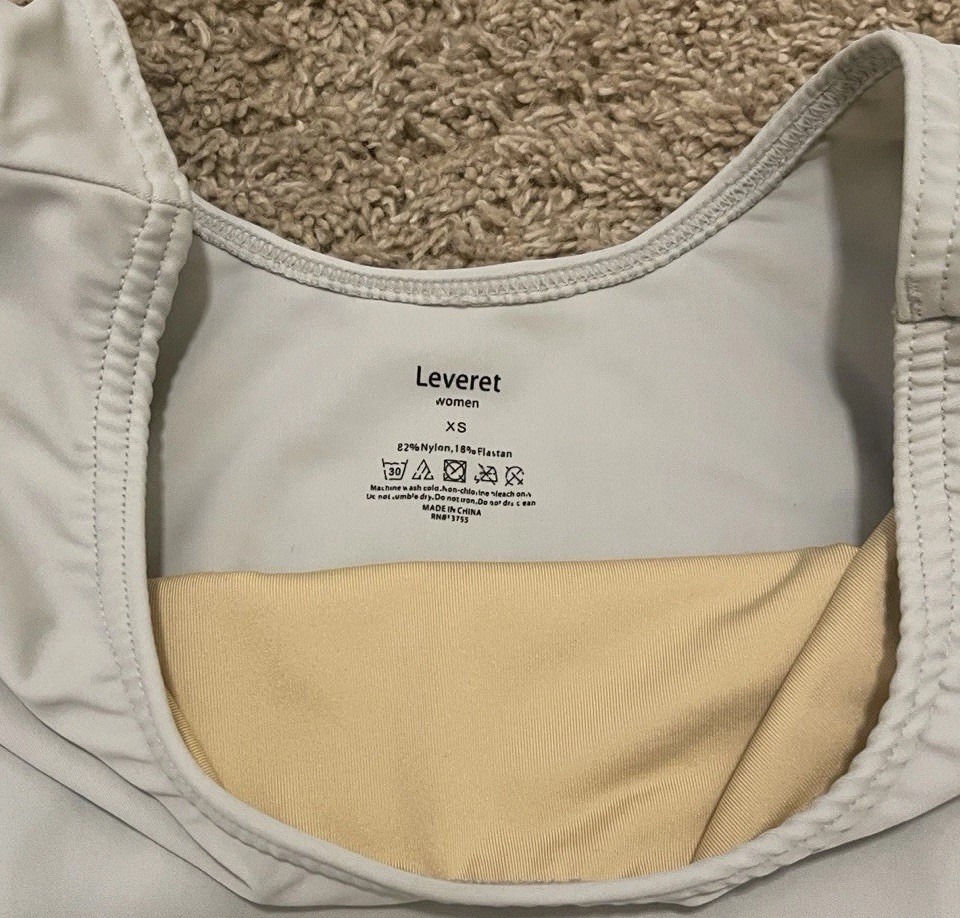Leveret Women’s Long Sleeve Dance, Ballet, Gymnastics Leotard, Dove Grey, XS
